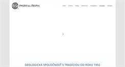 Desktop Screenshot of ingeo.sk